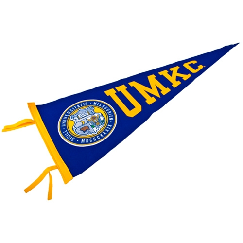 UMKC Official Seal Royal Blue Pennant