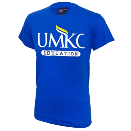 UMKC Education Royal Blue Crew Neck T-Shirt