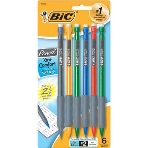 Bic-Matic Grip Mechanical Pencil Set of 6