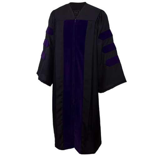 Doctoral Purple JD Velvet Gown