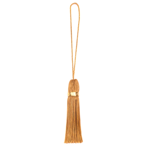 PhD & LLM Old Gold with Seal Charm Stubby Tassel