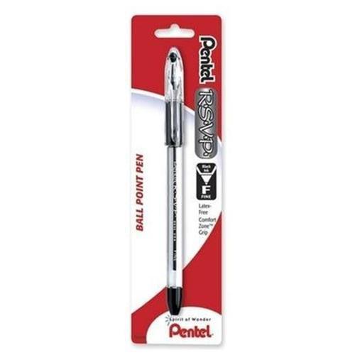 Black Pentel R.S.V.P. Fine Line Ballpoint Pen