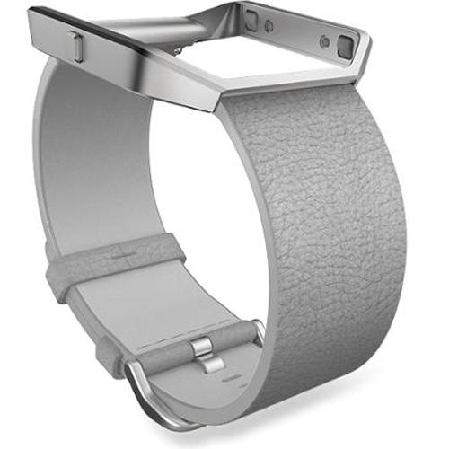 Fitbit Blaze Mist Grey Leather Large Accessory Band