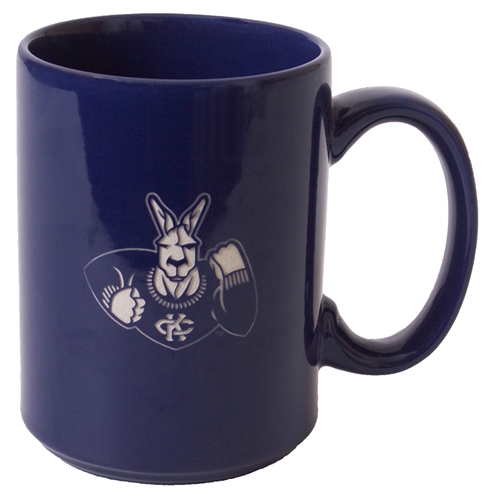 UMKC Roos Etched Blue Ceramic Mug