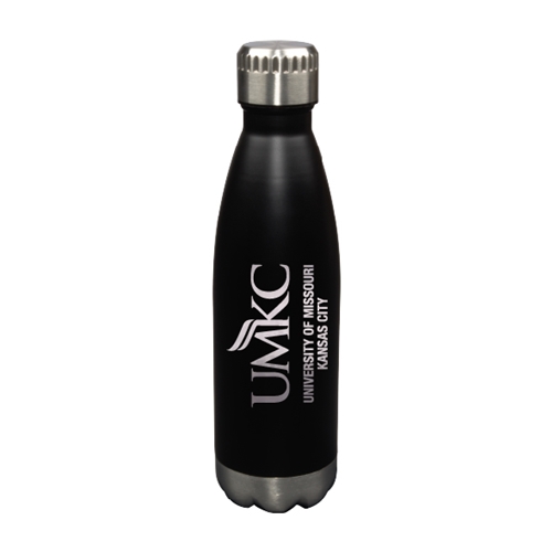 UMKC University of Missouri Kansas City Black Water Bottle