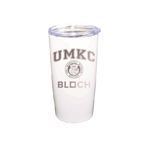 UMKC Bloch Seal White Vacuum Insulated Tumbler