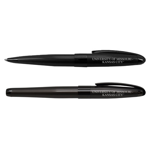 UMKC University of Missouri Kansas City 2 Black Ballpoint Pen Set