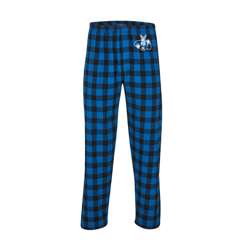 Royal Blue UMKC Flannel Pants Logo Left Hip