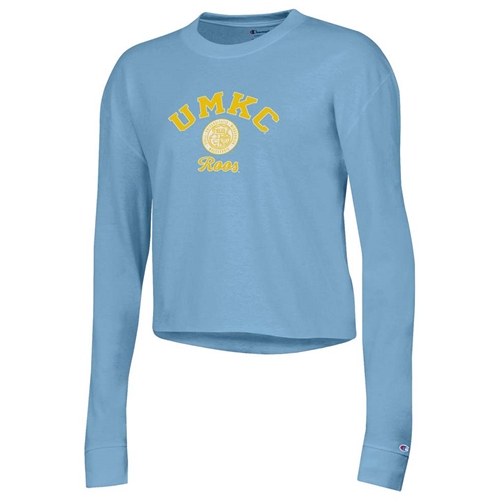Blue Champion® UMKC Roos and Seal Long Sleeve