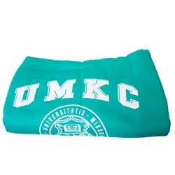 UMKC Roos Seal Teal Sweatshirt Blanket